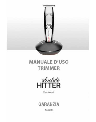 MANUALE D'USO TRIMMER