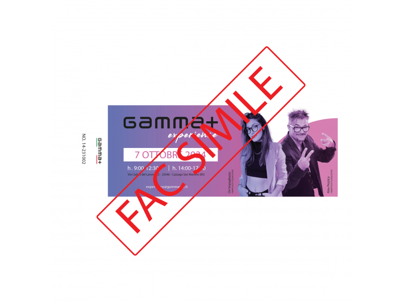 Biglietto Gamma+ Experience | 07 ottobre 2024