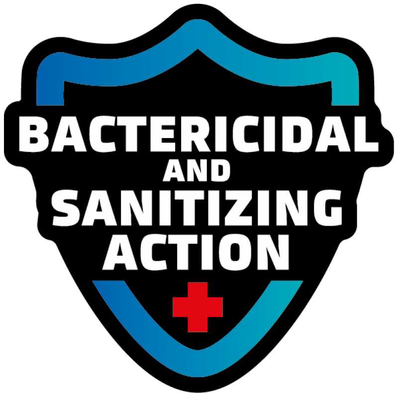 Certified bactericidal and sanitising action