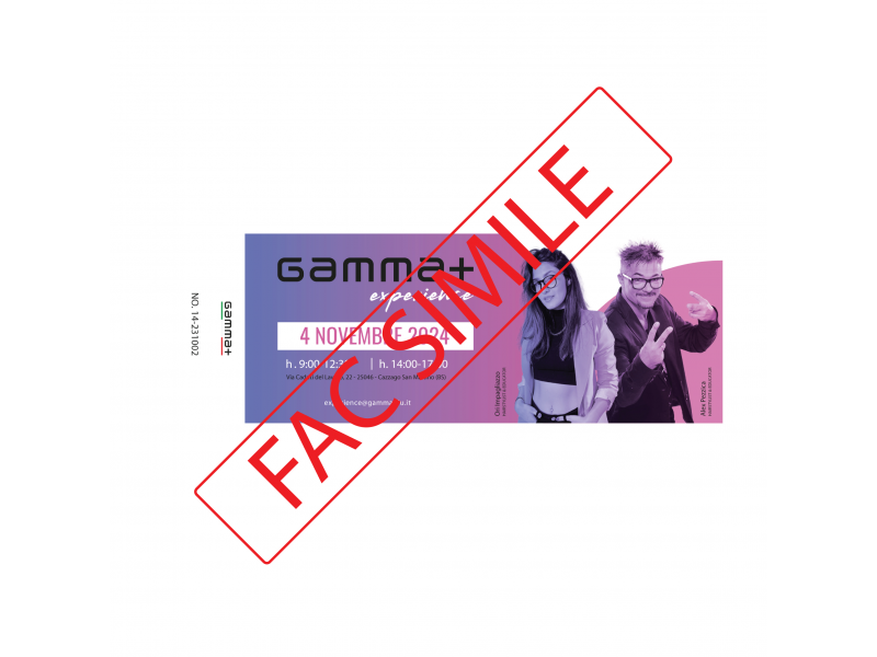 Biglietto Gamma+ Experience | 04 novembre 2024