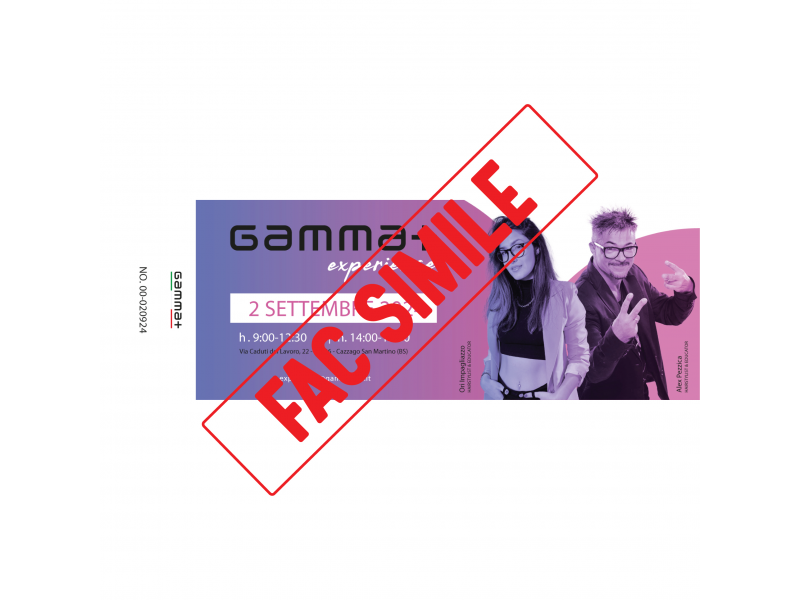 Biglietto Gamma+ Experience | 02 settembre 2024