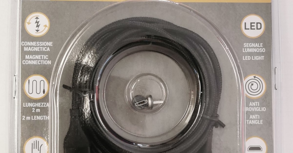 Cavo di ricarica magnetico a 2 o 4 pin (2,84 mm) per smartwatch, bianco