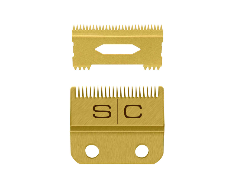 SET LAME SC CLIPPER FISSA FADE GOLD+MOBILE SLIM DEEP GOLD