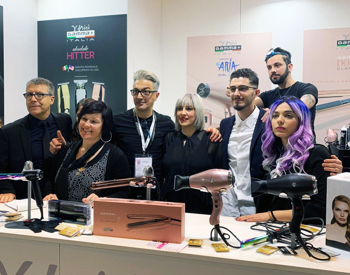 Gamma+ ad On Hair Show by Cosmoprof